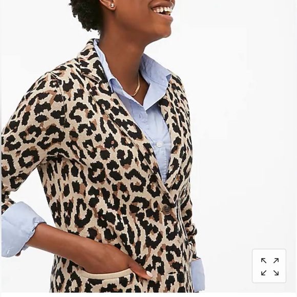 J.Crew Leopard Sweater-Blazer - Picture 3 of 4